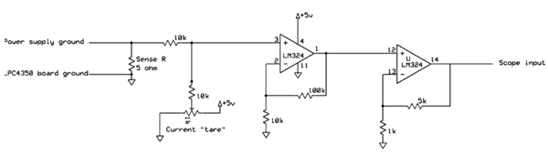 Circuit used to monitor power consumed