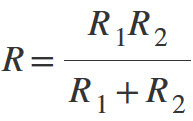Parallel resistor formula