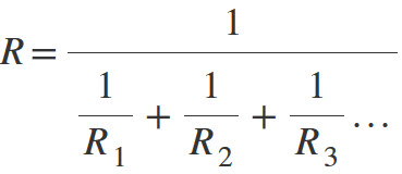 Formula for parallel resistors