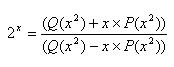 polynomial for exponential