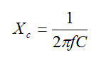 Capacitive Reactance formula