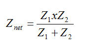 Formula for combining impedances