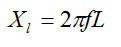 Inductive Reactance formula