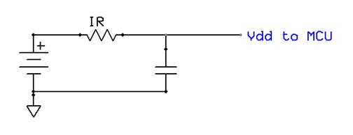 Capacitor to boost Vdd