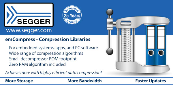 SEGGER emCompress Real Time Compression