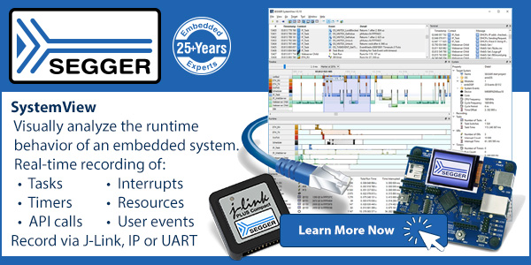 SEGGER SystemView analyzing embedded systems