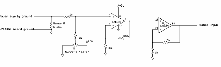 Schematic of a current monitor