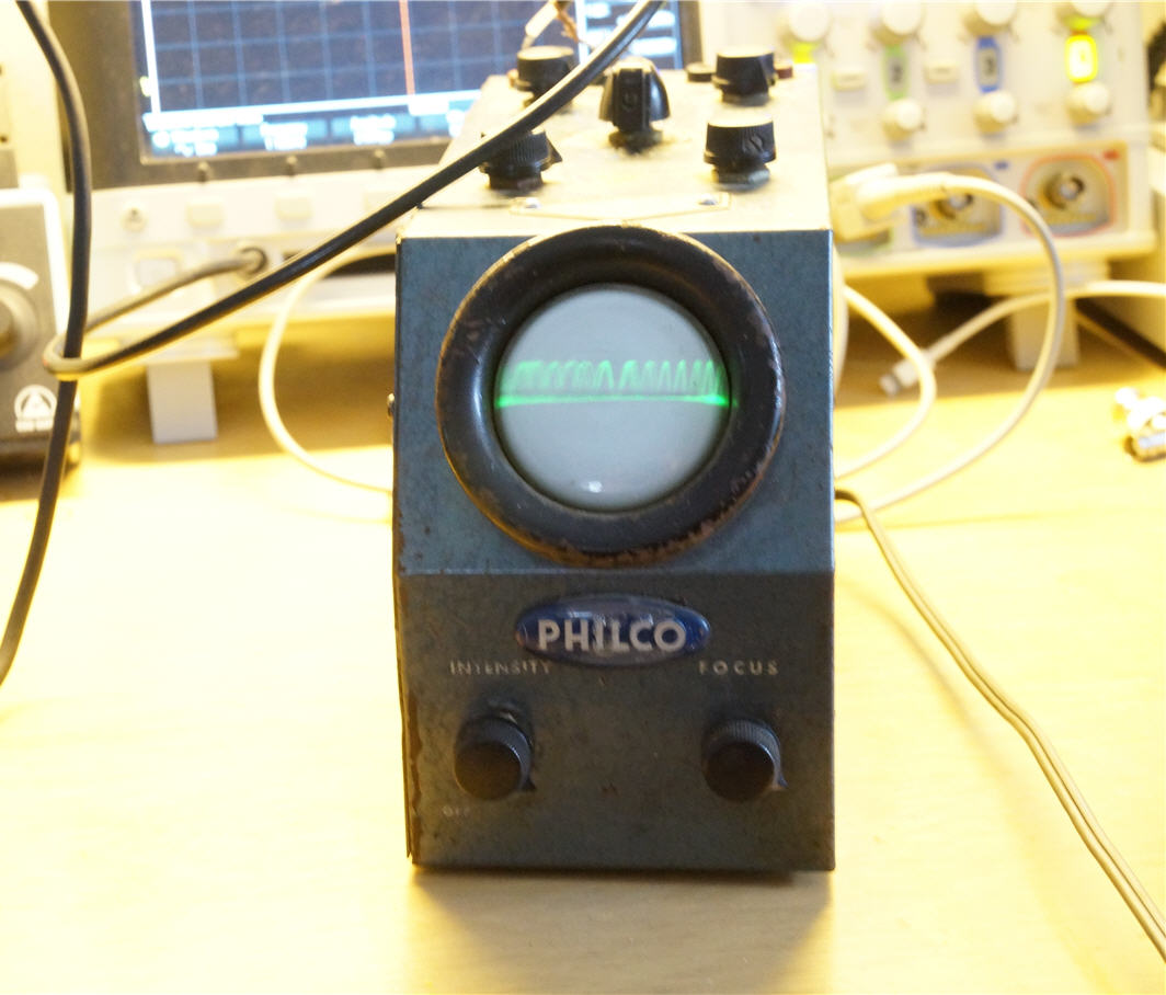 A Philco 7019 oscilloscope