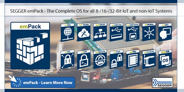 SEGGER emPack The complete OS for embedded systems