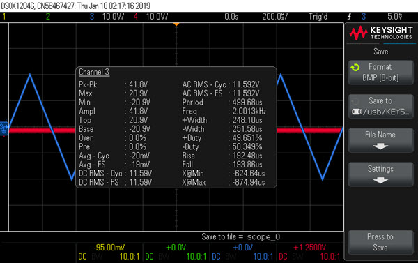 DSOX1204G measurements