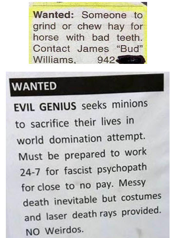 Funny job ad