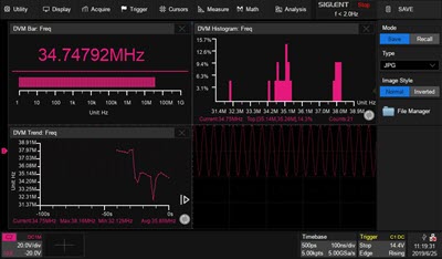 SDS5000X DVM feature