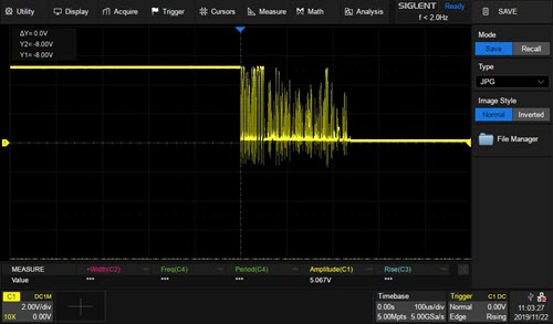 Mechanical encoder not debounced