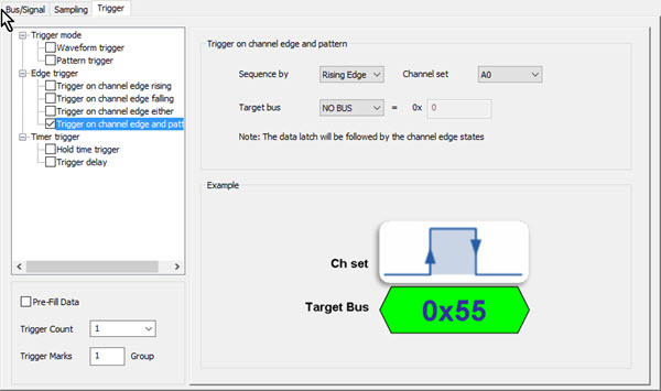 Logic Cube trigger thru a bus state