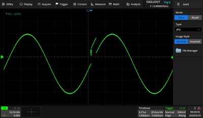 Zone triggering an oscilloscope