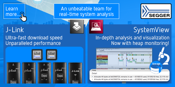 SEGGER SystemView analyzing embedded systems